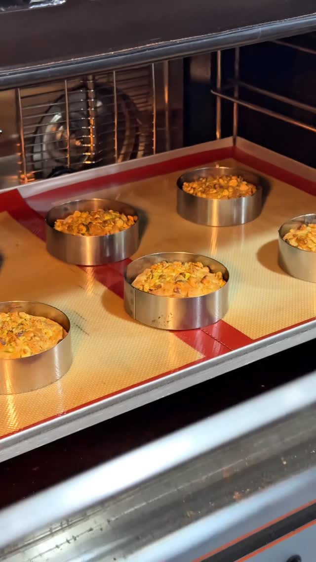 Cookies de pistacho en el horno