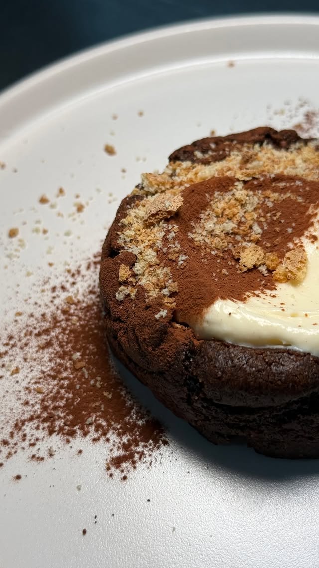 Tiramisookie con cacao y crema